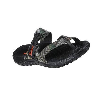 Női Skechers Mossy Oak Foamies: Reggae - Fascinated Szandál Fekete Színes | HU4376L