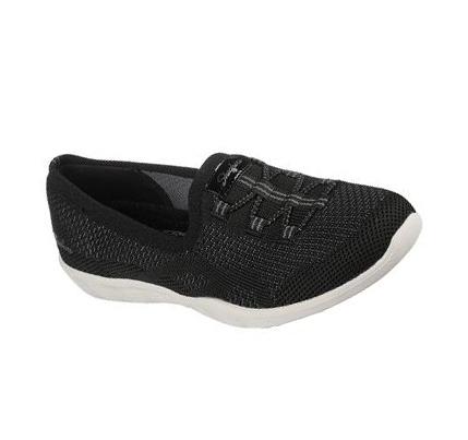 Női Skechers Newbury St - Be Adventurous Slip Ons Fekete Fehér | HUA188W
