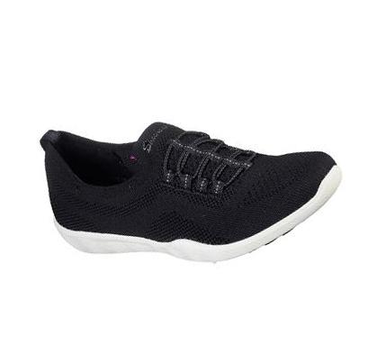Női Skechers Newbury St - Every Angle Alkalmi Cipő Fekete Fehér | HUA2630