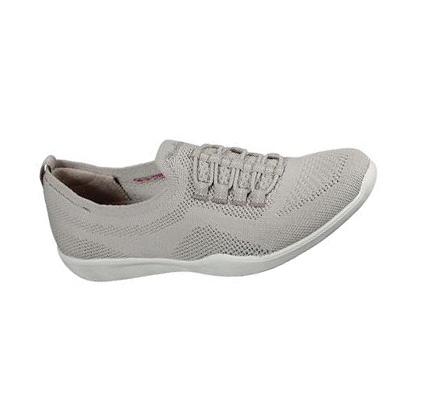 Női Skechers Newbury St - Every Angle Alkalmi Cipő Szürke Barna | HUA288A