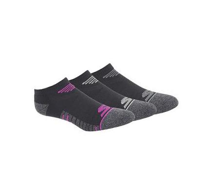Női Skechers No Show Microfiber - 3 Pack Zokni Fekete | HU31470