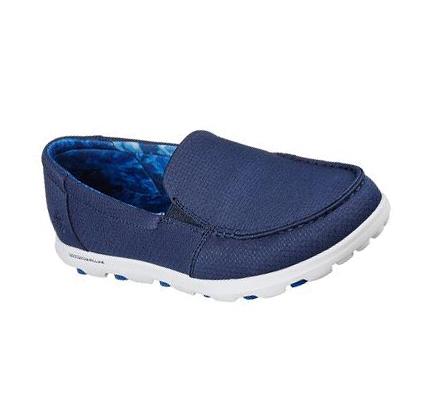 Női Skechers On-the-GO 2.0 - Catalina Slip Ons Sötétkék Fehér | HUA363D