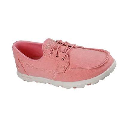 Női Skechers On-the-GO 2.0 - Indio Sands Slip Ons Rózsaszín | HU6313G