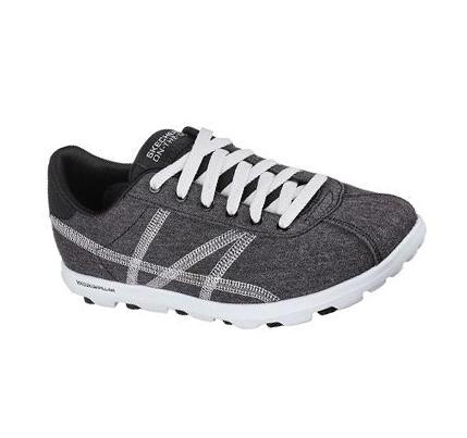 Női Skechers On-the-GO 2.0 - Timeless Alkalmi Cipő Fekete Fehér | HUA463E