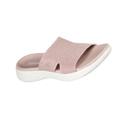 Női Skechers On-the-GO 600 - Adore Szandál Rózsaszín | HU4705Q