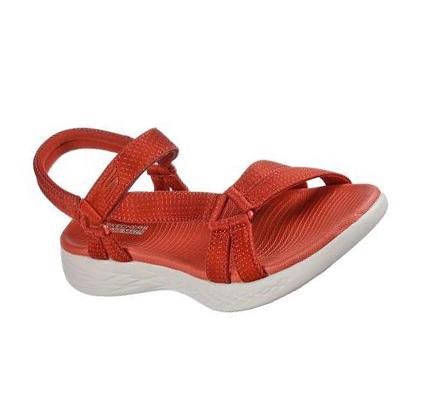 Női Skechers On the GO 600 - Brilliancy Szandál Piros | HU4678A