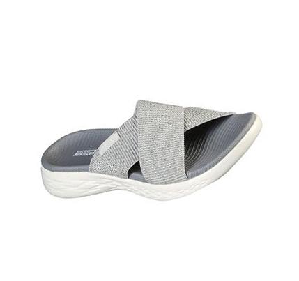 Női Skechers On-the-GO 600 - Glistening Szandál Titán | HU4703D