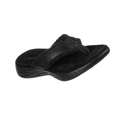 Női Skechers On-the-GO 600 Lounge - Cozy Love Papucs Fekete | HU5755X