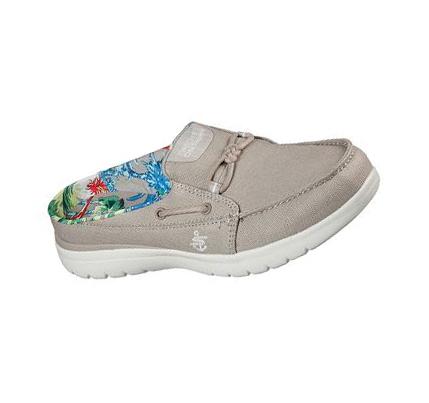 Női Skechers On-the-GO Flex - Saltwater Slip Ons Szürke Barna | HU4429X