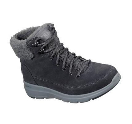 Női Skechers On-the-GO Glacial Ultra - Woodlands Csizma Szürke | HUI752S