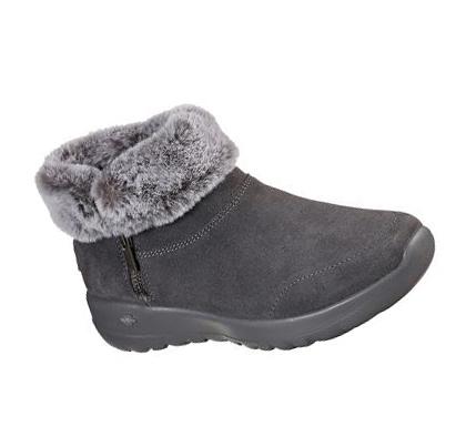 Női Skechers On the GO Joy - Savvy Csizma Szürke | HUI816B