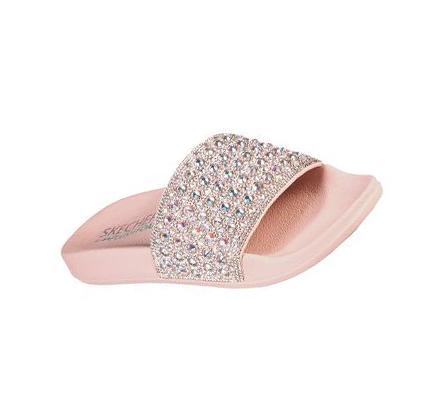 Női Skechers Pop Ups - Femme Glam Szandál Rózsaszín | HU55305