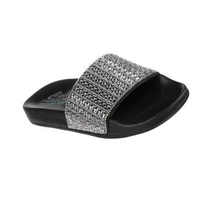 Női Skechers Pop Ups - New Spark Szandál Fekete | HU5526L