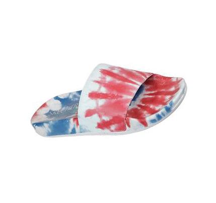 Női Skechers Pop Ups - #Trendy Szandál Sötétkék Piros | HU4617B