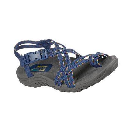 Női Skechers Reggae - Fun Banter Szandál Sötétkék | HU48805