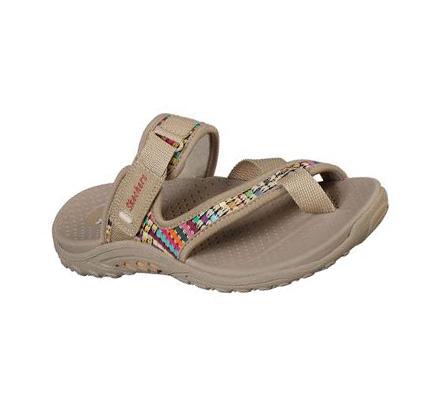 Női Skechers Reggae - Mad Swag Szandál Sötétbézs | HU4917P