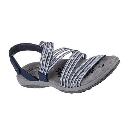 Női Skechers Reggae Slim - What A Stretch Szandál Sötétkék | HU4853D