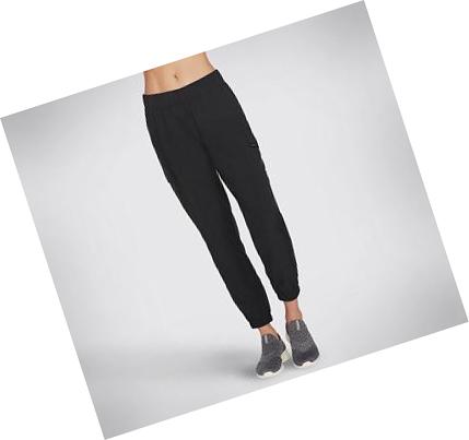 Női Skechers Relaxed Cargo Jogger Nadrág Fekete | HU52445