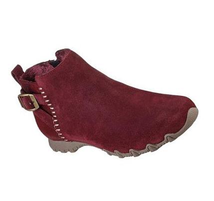 Női Skechers Relaxed Fit: Bikers MC - Embracing Csizma Bordó | HUI102S