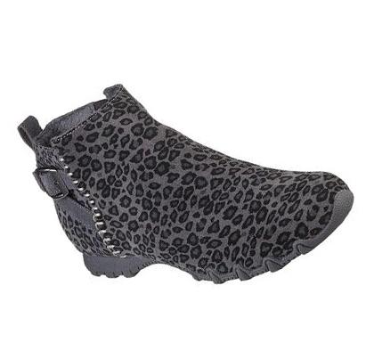Női Skechers Relaxed Fit: Bikers MC - Embracing Csizma Leopárd | HUI127X