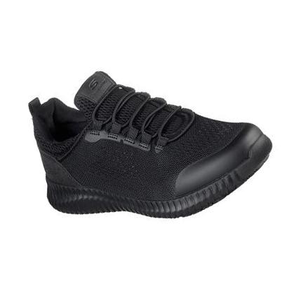 Női Skechers Relaxed Fit: Cessnock - Carrboro SR Munkacipő Fekete | HU44210