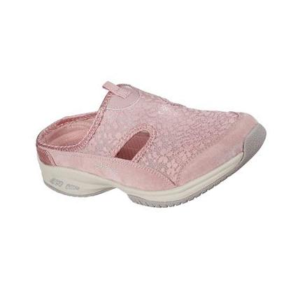 Női Skechers Relaxed Fit: Commute Time - Glimmer Bloom Slip Ons Rózsaszín | HUA8130