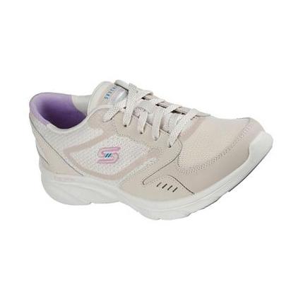 Női Skechers Relaxed Fit: D'Lux Kényelem - Plenty Success Alkalmi Cipő Bézs | HU3013D