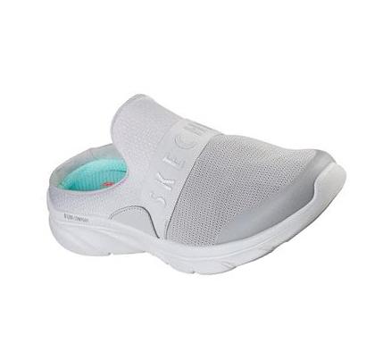 Női Skechers Relaxed Fit: D'Lux Kényelem - Enthusiast Slip Ons Szürke | HUA9130