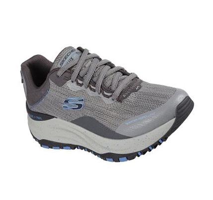 Női Skechers Relaxed Fit: D'Lux Trail Túracipő Szürke | HU67785