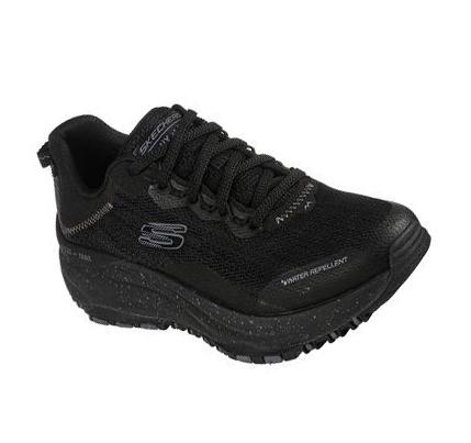 Női Skechers Relaxed Fit: D'Lux Trail Túracipő Fekete | HU6780R
