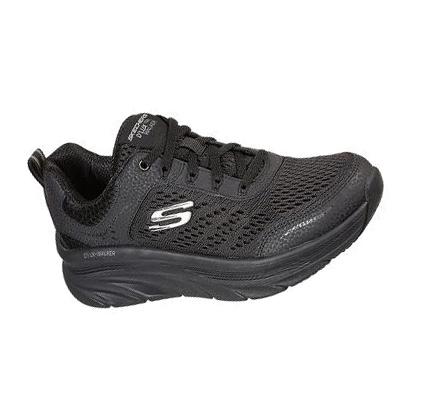 Női Skechers Relaxed Fit: D'Lux Walker - Infinite Motion Gyalogló Cipő Fekete | HU6884R