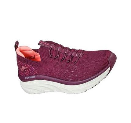 Női Skechers Relaxed Fit: D'Lux Walker - Star Stunner Gyalogló Cipő Lila | HU69690
