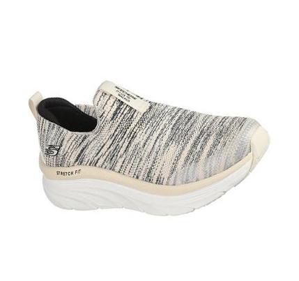 Női Skechers Relaxed Fit: D'Lux Walker - Quick Upgrade Gyalogló Cipő Bézs Fekete | HUI351Q