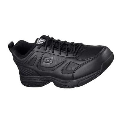 Női Skechers Relaxed Fit: Dighton - Bricelyn SR Munkacipő Fekete | HU5271E