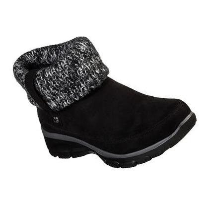 Női Skechers Relaxed Fit: Easy Going - Heighten Csizma Fekete | HUI566L