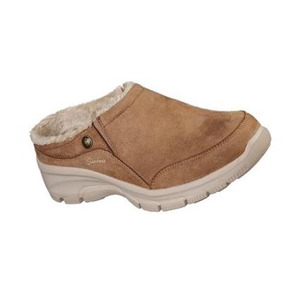 Női Skechers Relaxed Fit: Easy Going - Latte Papucs Barna | HU6055D