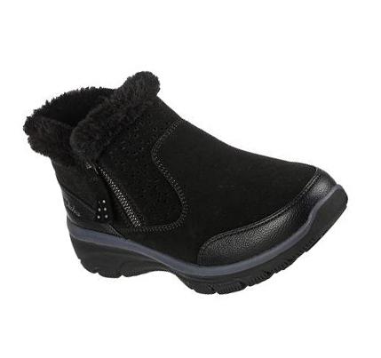 Női Skechers Relaxed Fit: Easy Going - Perfect Snuggle Csizma Fekete | HU7413P