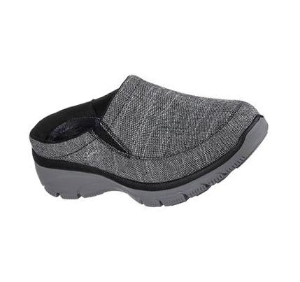 Női Skechers Relaxed Fit: Easy Going - Shore-Things Slip Ons Fekete | HU3113E