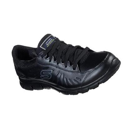 Női Skechers Relaxed Fit - Eldred SR Munkacipő Fekete | HU4871X