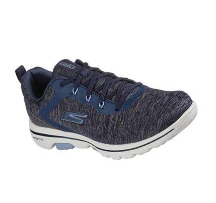 Női Skechers Relaxed Fit: GO GOLF WALK 5 Golf Cipő Sötétkék Kék | HU3851P
