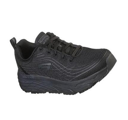 Női Skechers Relaxed Fit: Max Cushioning Elite SR Munkacipő Fekete | HU34718