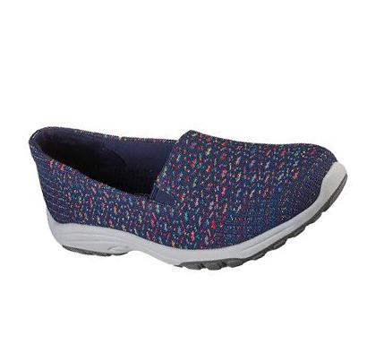 Női Skechers Relaxed Fit: Reggae Fest 2.0 - In-Tune Slip Ons Sötétkék Színes | HU3238L