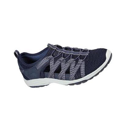 Női Skechers Relaxed Fit: Reggae Fest 2.0 - Happy Getaway Túracipő Sötétkék | HU6678B