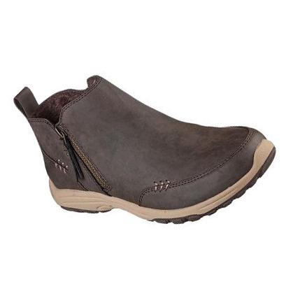 Női Skechers Relaxed Fit: Reggae Fest 2.0 - Zip On By Csizma Csokoládé | HUI966C