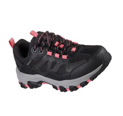 Női Skechers Relaxed Fit: Selmen - West Highland Túracipő Fekete Szürke | HU6801B