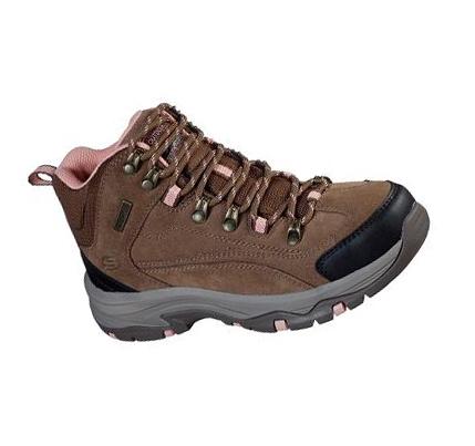 Női Skechers Relaxed Fit: Trego - Alpine Trail Túracipő Barna | HU6926S
