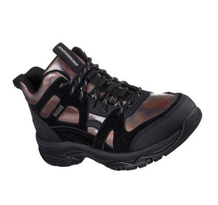 Női Skechers Relaxed Fit: Trego - Brilliant Hue Csizma Fekete | HUA152R