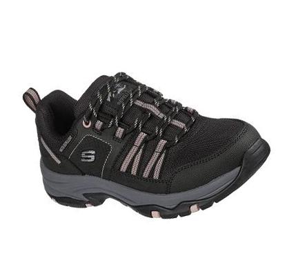 Női Skechers Relaxed Fit: Trego - Drift-In Túracipő Fekete | HU68170