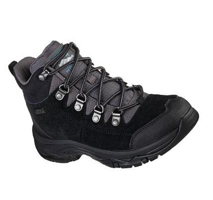 Női Skechers Relaxed Fit: Trego - El Capitan Túracipő Fekete Szürke | HU68760