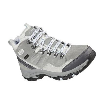 Női Skechers Relaxed Fit: Trego - RM Túracipő Szürke | HU69013